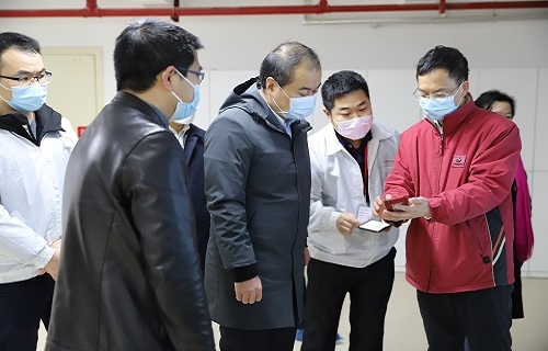 长沙市委副书记朱健调研AG8旗舰厅生物复工复产工作